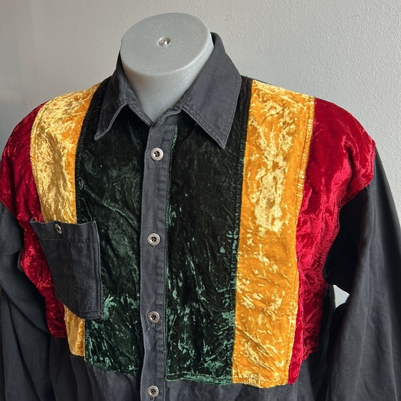 Vintage Machine Button Down Shirt Large - Picture 2 of 9